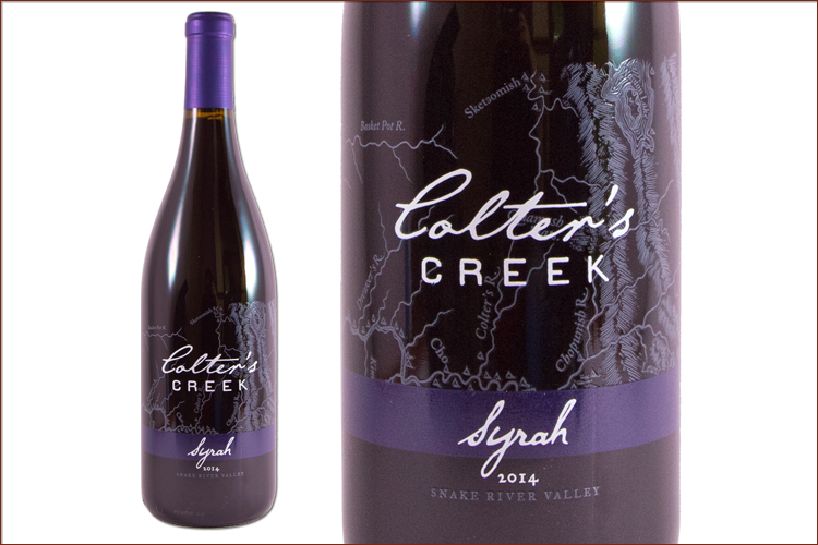 Colters Creek Winery 2014 Syrah wine bottle