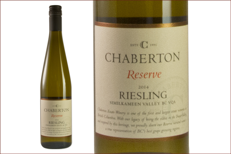 Chaberton Estate Winery 2014 Reserve Riesling