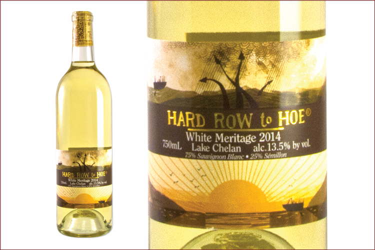 Hard Row to Hoe Vineyards 2014 White Meritage wine bottle
