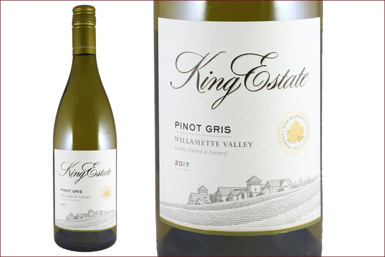 King Estate Winery 2017 Willamette Valley Pinot Gris bottle