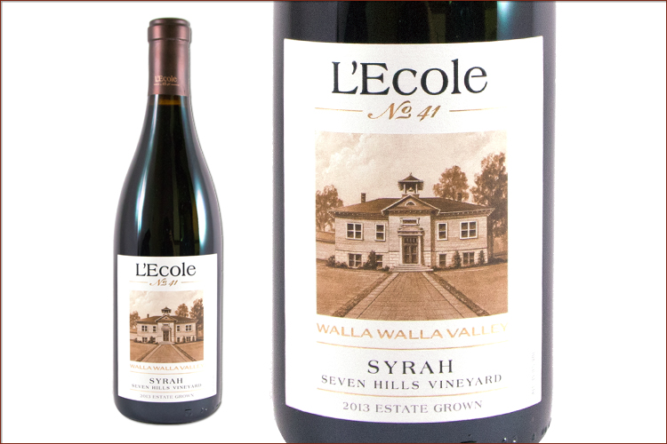 LEcole No. 41 2013 Seven Hills Vineyard Estate Syrah wine bottle