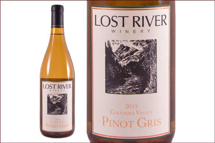 Lost River Winery 2015 Pinot Gris wine bottle