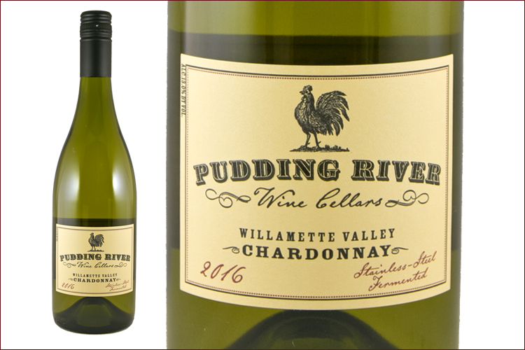 Pudding River 2016 Chardonnay wine bottle