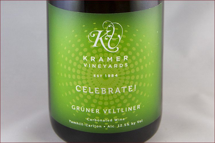 Kramer Vineyards 2018 Celebrate Grner Veltliner bottle