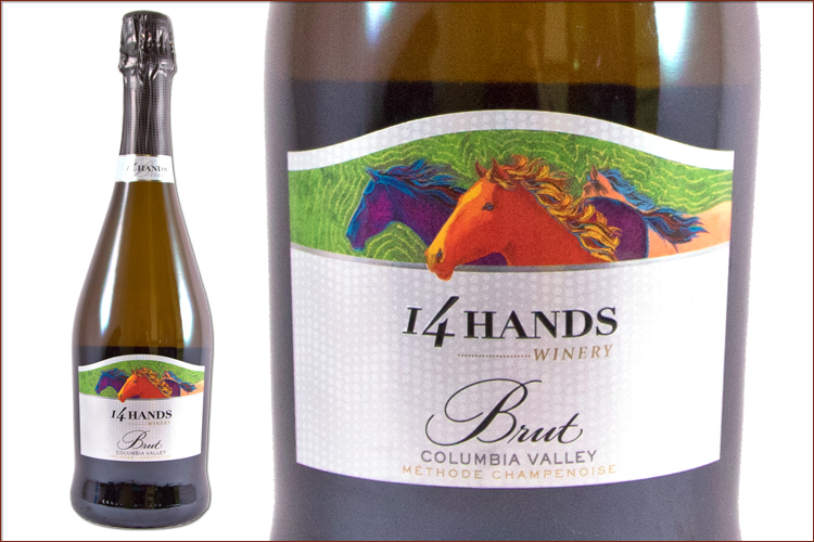 14 Hands Winery Brut wine bottle