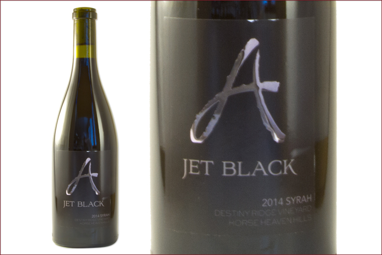 Alexandria Nicole Cellars 2014 Jet Black Syrah wine bottle