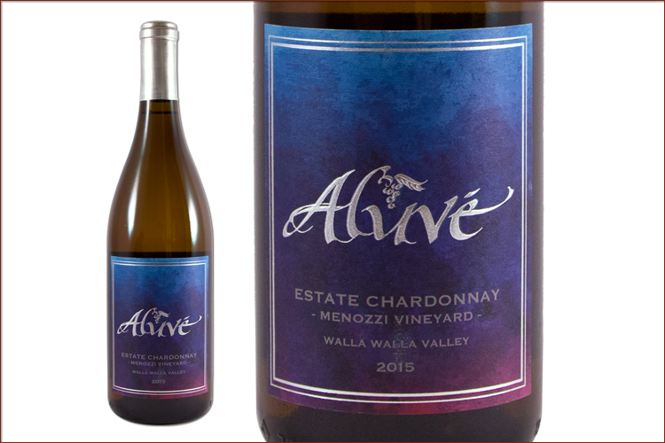 Aluve 2015 Estate Chardonnay wine bottle
