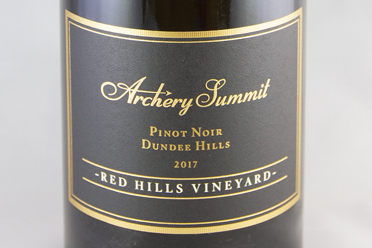 Archery Summit 2017 Red Hills Vineyard Pinot Noir