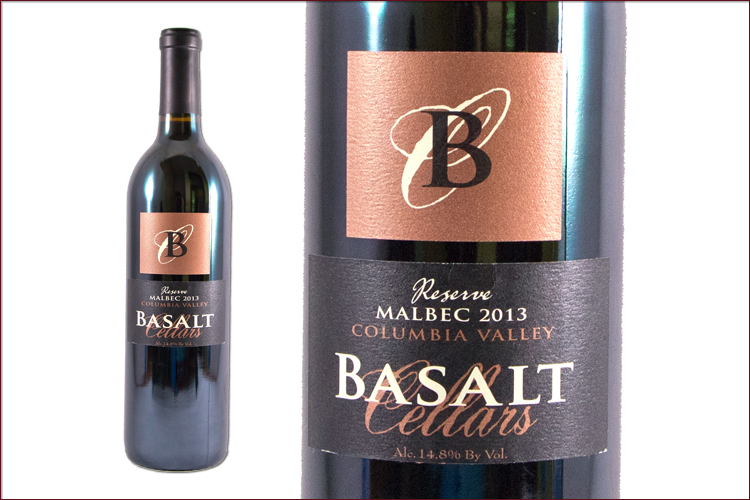 Basalt Cellars 2013 Reserve Malbec wine bottle