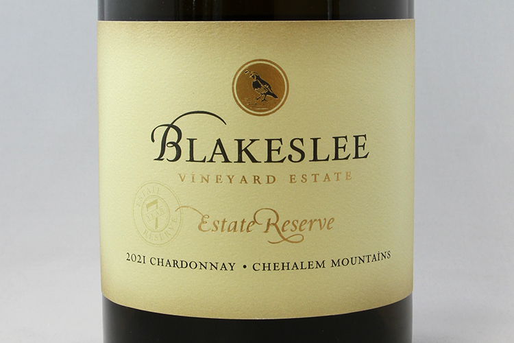 Blakeslee Vineyard Estate 2021 Estate Reserve Chardonnay