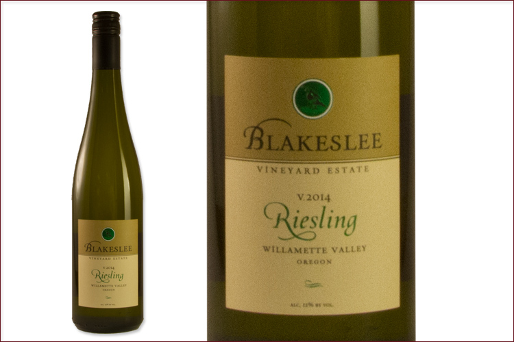 Blakeslee Vineyard Estate 2014 Riesling bottle