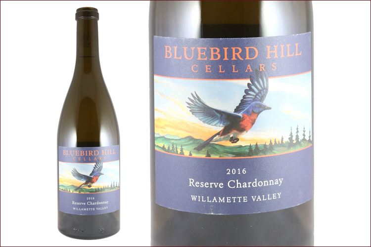Bluebird Hill Cellars 2016 Reserve Chardonnay bottle