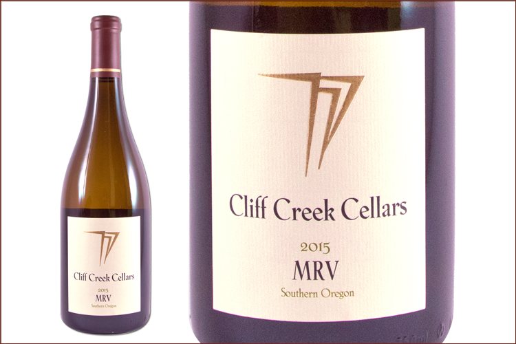 Cliff Creek Cellars 2015 MRV wine bottle