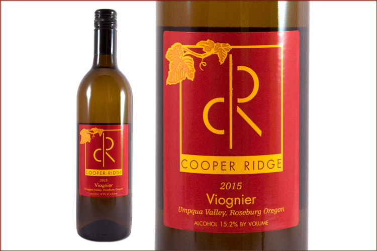 Cooper Ridge Vineyard 2015 Viognier wine bottle