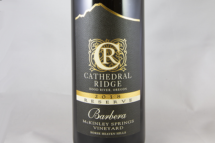 Cathedral Ridge Winery 2018 Barbera Reserve