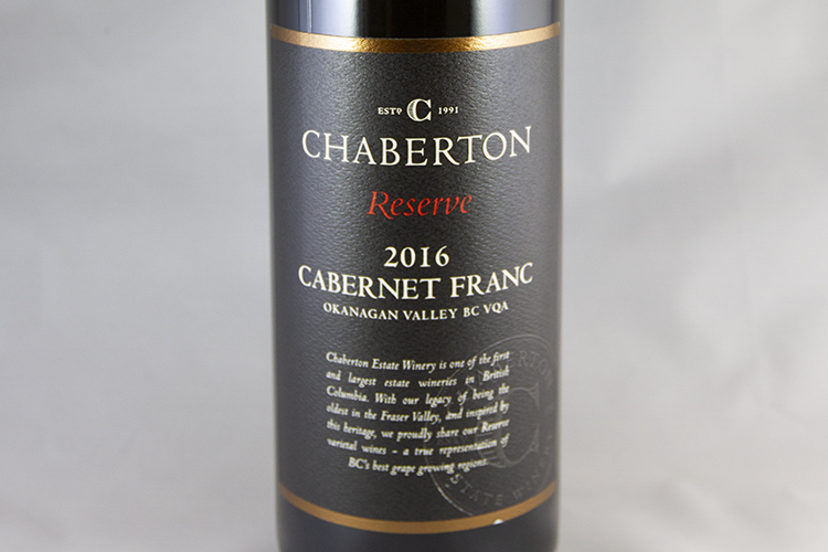 Chaberton Estate Winery 2016 Cabernet Franc