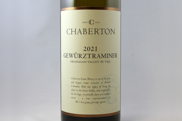 Chaberton Estate Winery 2021 Gewurztraminer