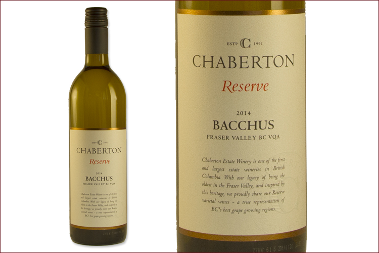 Chaberton Estate Winery 2014 Bacchus Reserve