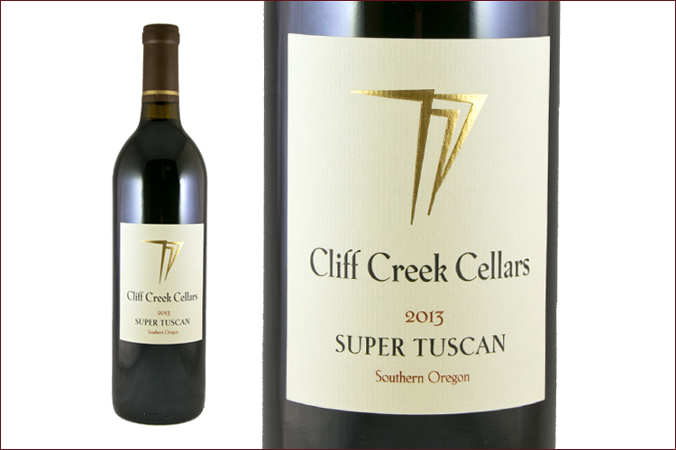 Cliff Creek Cellars 2013 Super Tuscan wine bottle