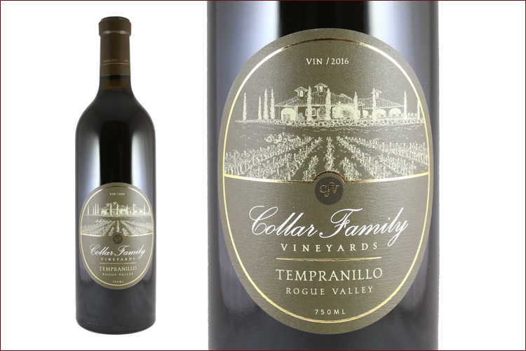 Collar Family Vineyards 2016 Tempranillo bottle