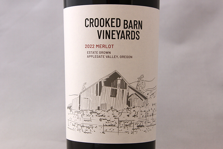 Crooked Barn Vineyards 2022 Merlot Estate Grown