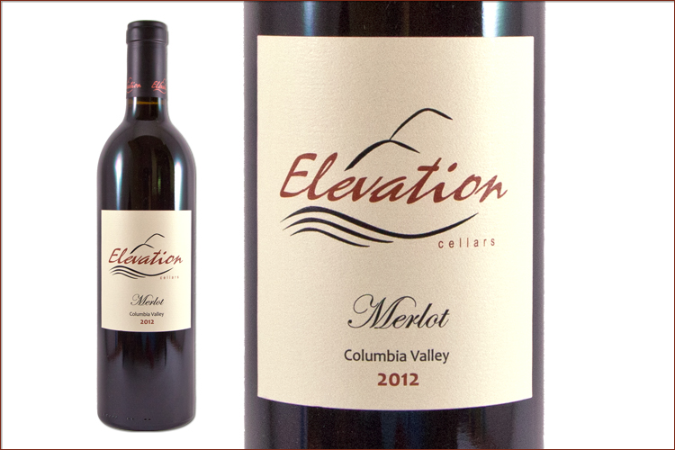 Elevation Cellars 2012 Merlot wine bottle