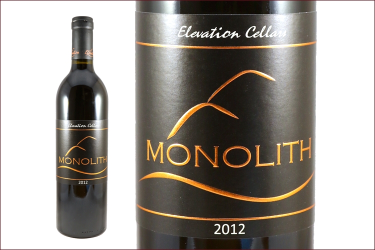 Elevation Cellars 2012 Monolith Red Blend wine bottle