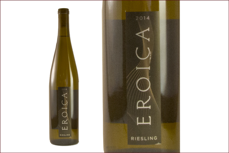 Eroica 2014 Riesling wine bottle
