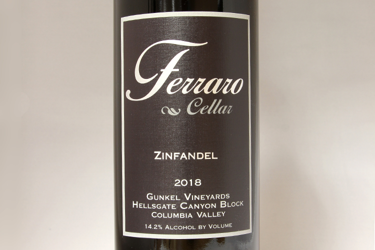 Ferraro Cellar Winery 2018 Gunkel Vineyards Zinfandel Hellsgate Canyon Block