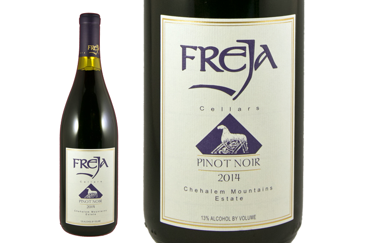 Freja Cellars 2014 Estate Pinot Noir wine bottle