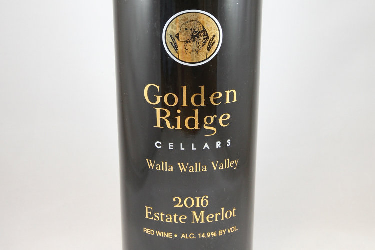 Golden Ridge Cellars 2016 Estate Merlot
