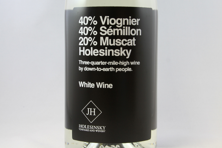 Holesinsky Winery 2021 40% Viognier, 40% Semillon, 20% Muscat