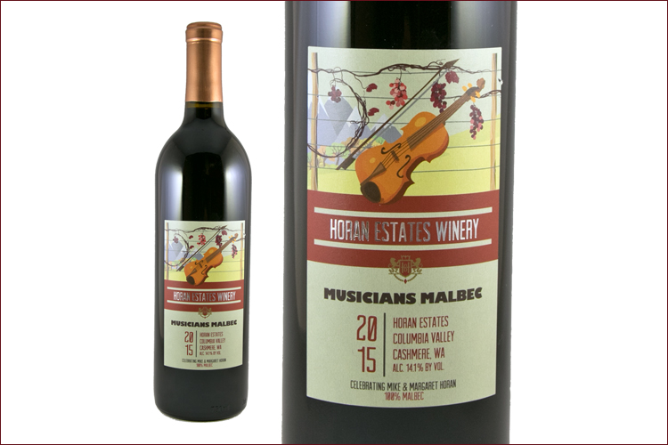 Horan Estates 2015 Musicians Malbec Wine Bottle