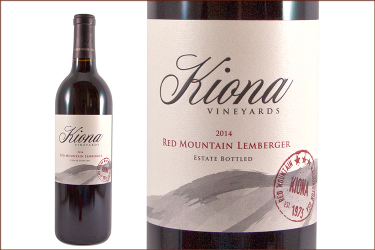 Kiona Vineyards & Winery 2014 Red Mountain Lemberger wine bottle