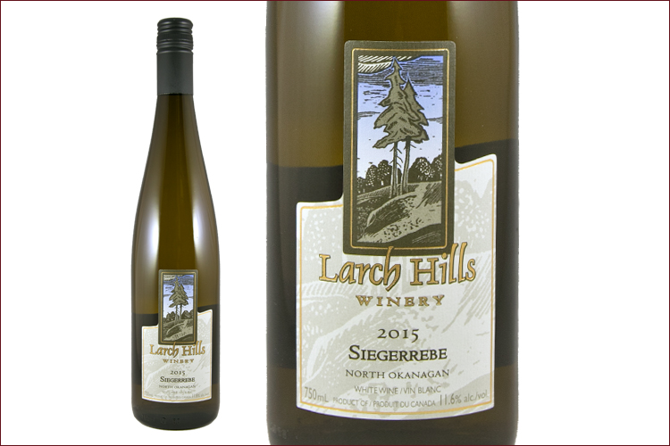 Larch Hills 2015 Siegerrebe wine bottle