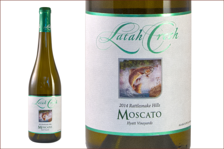 Latah Creek 2014 Moscato wine bottle