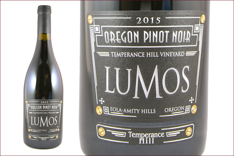 Lumos Wine Co. 2015 Temperance Hill Vineyard Pinot Noir wine bottle