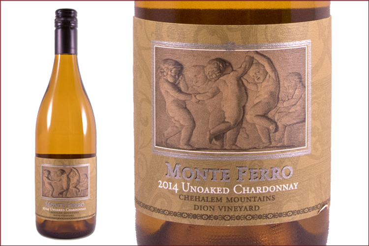 Monte Ferro 2014 Dion Vineyard Unoaked Chardonnay wine bottle