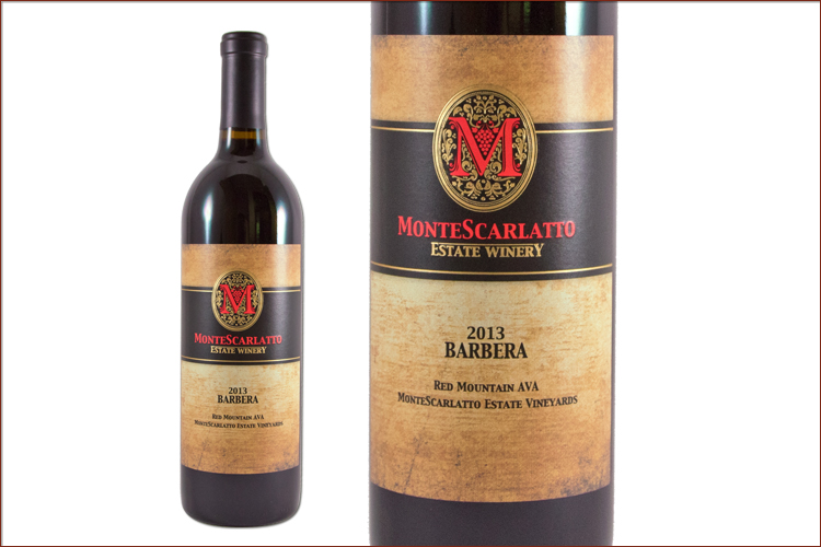MonteScarlatto Estate 2013 Barbera wine bottle