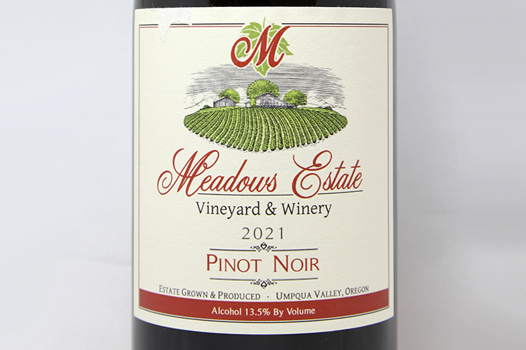 Meadows Estate Vineyard & Winery 2021 Pinot Noir