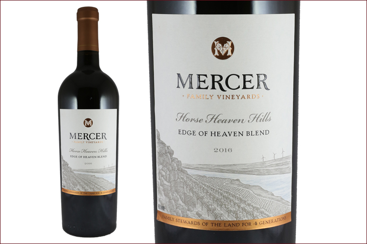 Mercer Family Vineyards 2016 Edge of Heaven Blend bottle