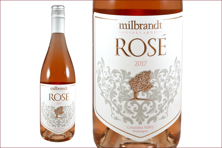 Milbrandt Vineyards 2017 Rose wine bottle