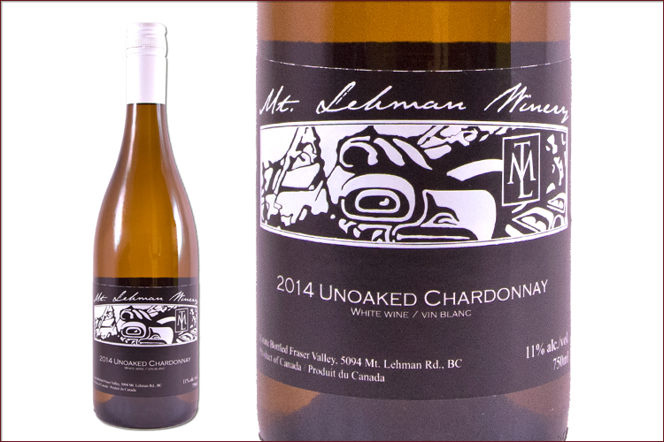 Mt. Lehman Winery 2014 Unoaked Chardonnay wine bottle