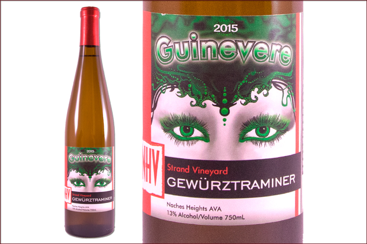 Naches Heights Vineyard & Winery 2015 Guinevere Gewurztraminer wine bottle