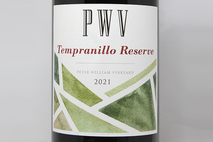 Peter William Vineyard 2021 Tempranillo Reserve
