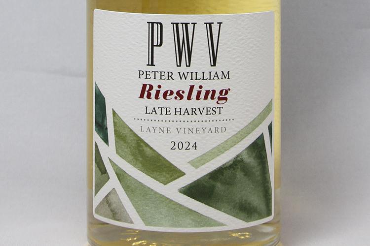Peter William Vineyard 2024 Late Harvest Riesling - Layne Vineyard