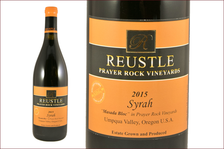 Reustle Prayer Rock Vineyards 2015 Syrah wine bottle