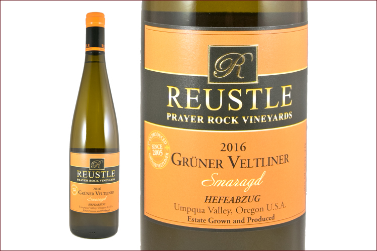 Reustle Prayer Rock Vineyards 2016 Gruner Veltliner Smaragd wine bottle