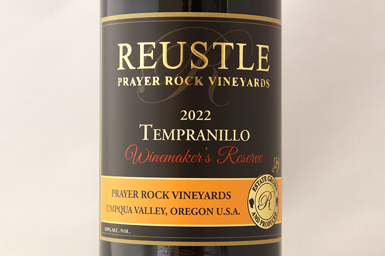 Reustle Prayer Rock Vineyards 2022 Winemaker's Reserve Tempranillo 