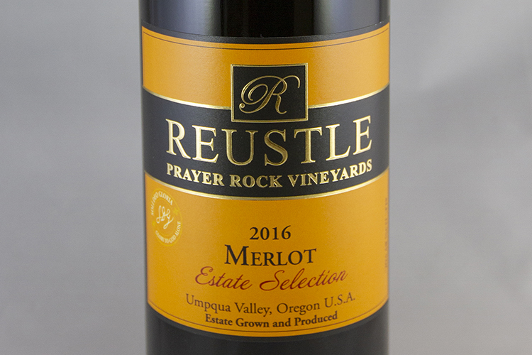 Reustle Prayer Rock Vineyards & Winery 2016 Merlot Estate Selection